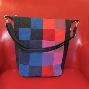 Vera Bradley Carson Hobo Crossbody in the color combo "Winter Patchwork" GUC